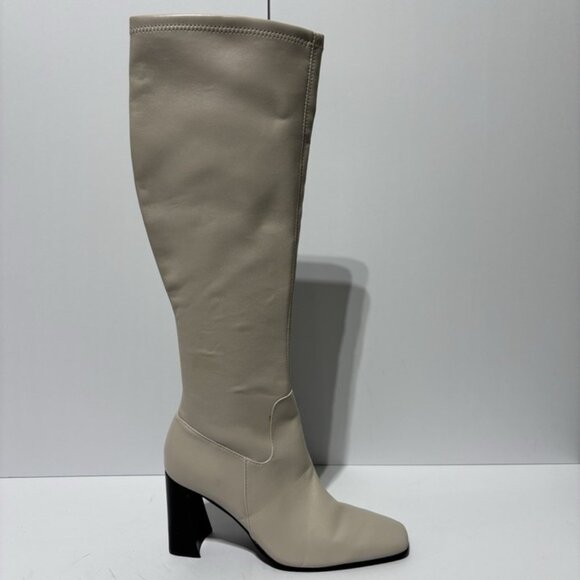 Steve Madden Women’s Lamarca White Knee High Boots, Size 6.5 M - Picture 1 of 6